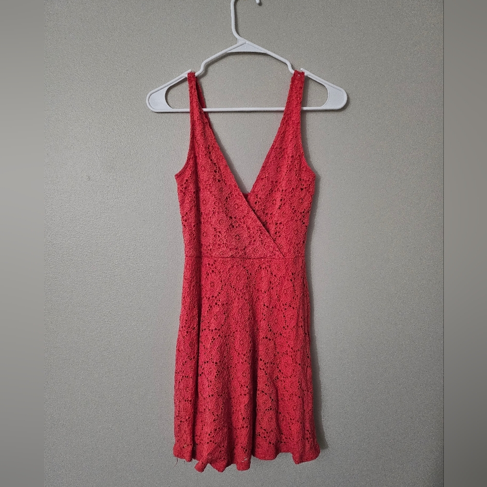 Medium Coral Lace Dress
